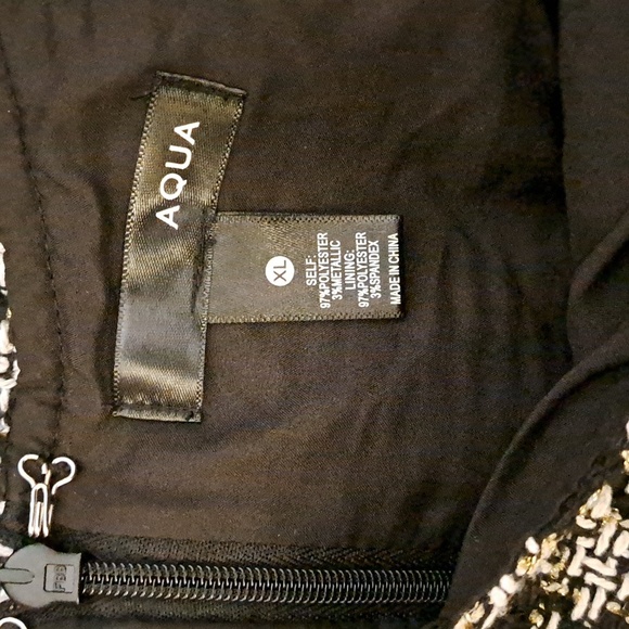 Aqua NWTs Tweed Metallic Mini Dress - Picture 7 of 8